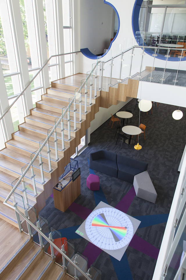 Concordia Nautilus Centre - Foucault Pendulum Stairwell. Pic: David Sievers